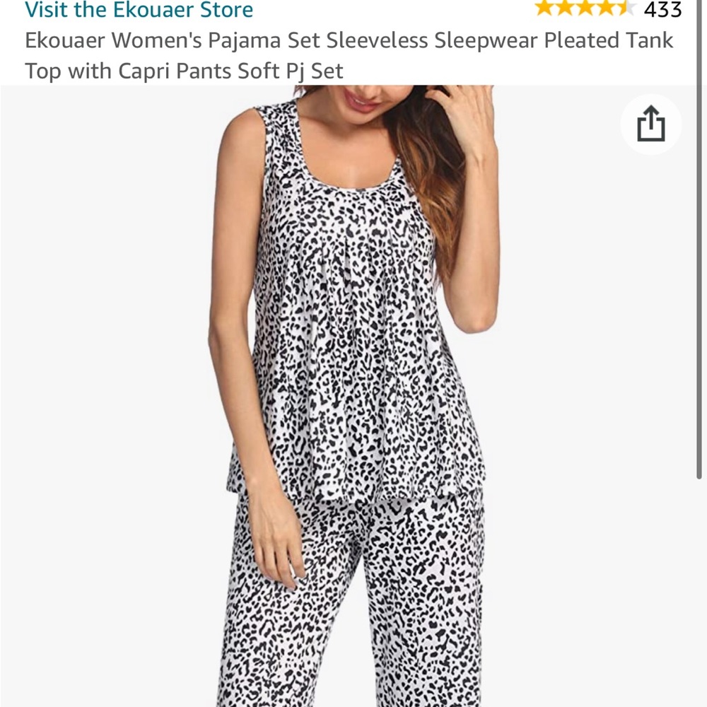 Womens Capri pajama new no tags
